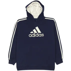 Adidas Big Logo Blue Hoodie