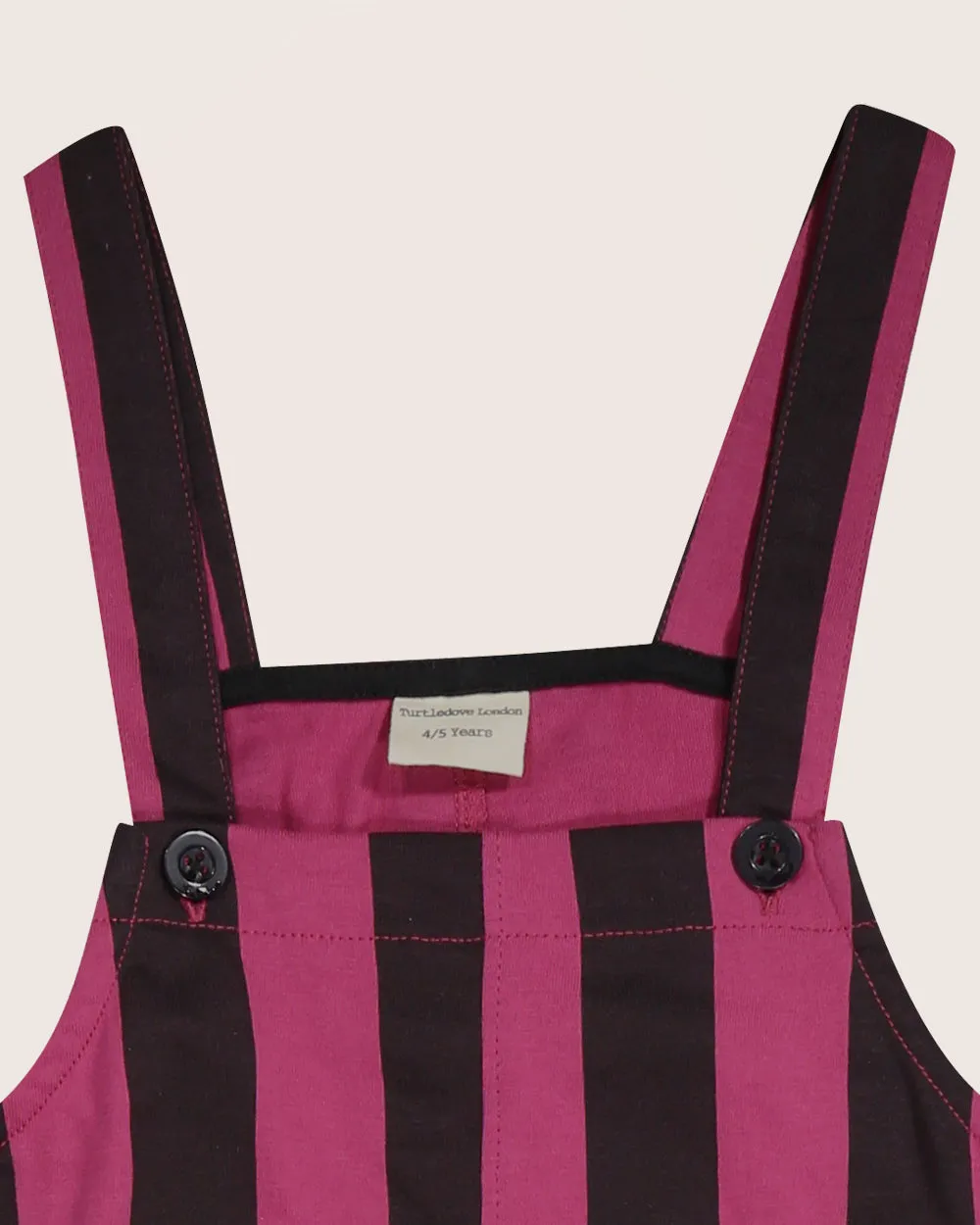 Berry Bold Stripe Dungarees