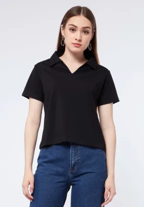 Boxy Short Sleeve Polo Shirt