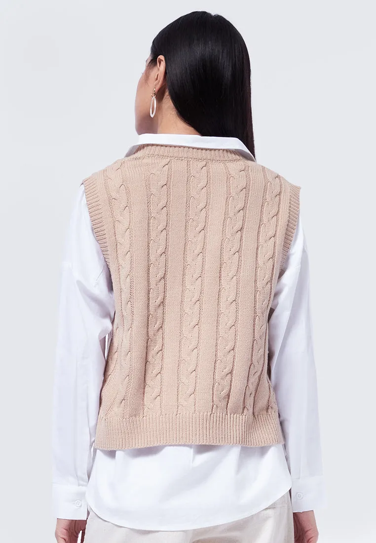 Cable Knit Vest