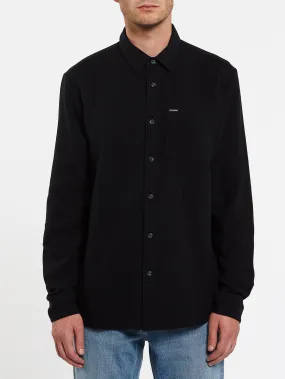 Caden Solid Shirt - BLACK