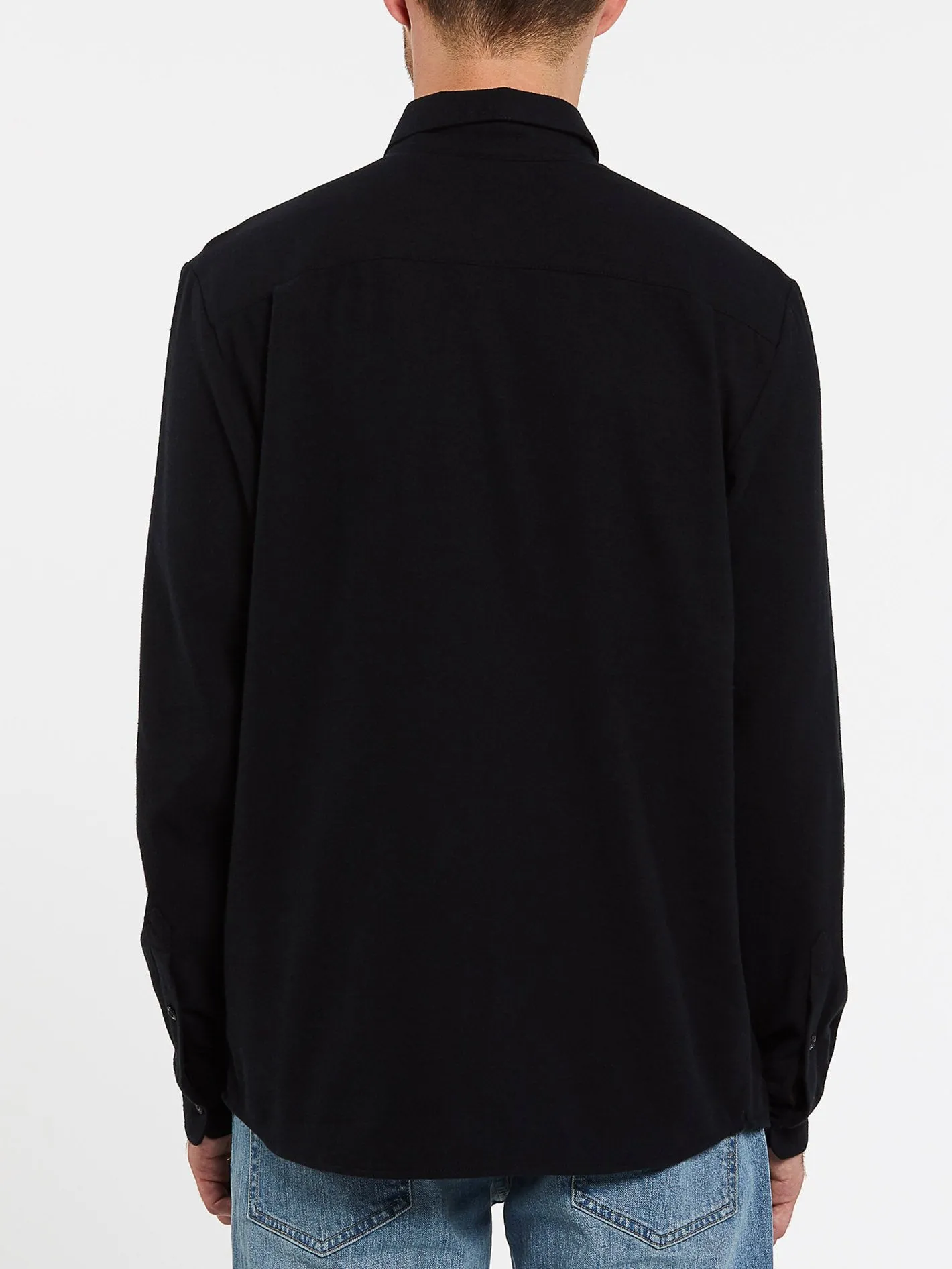 Caden Solid Shirt - BLACK