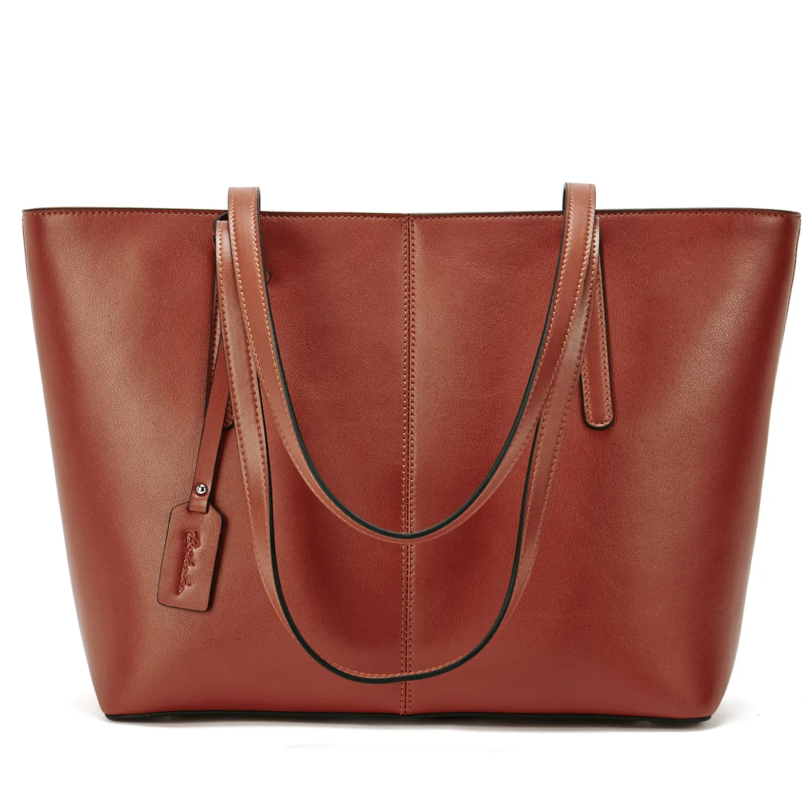 Carol Leather Work Tote 16''