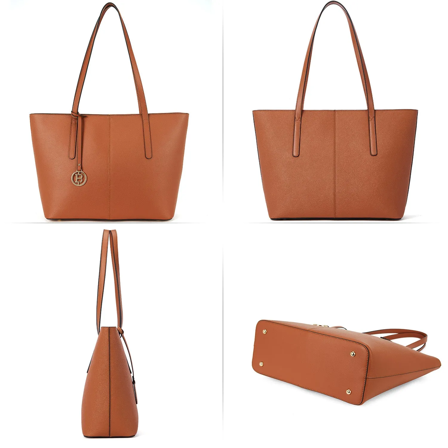 Carol Leather Work Tote 16''