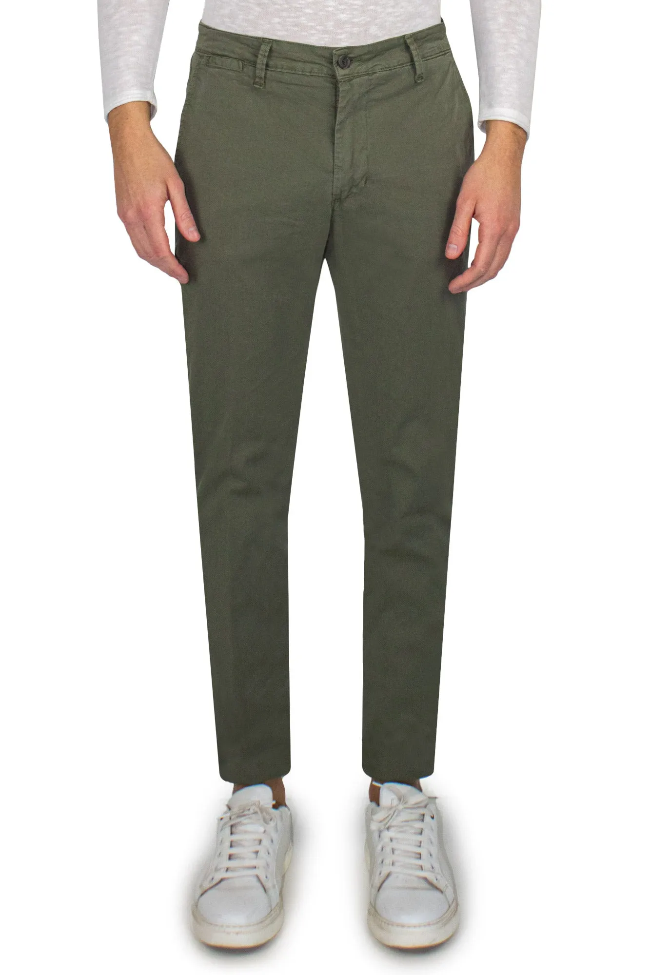 Chinos in cotone stretch regular fit