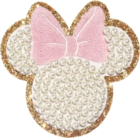 Disney Minnie Mouse Large Glitter Pearl Patch