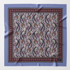 Garibaldi - Silk Pocket Square - Blue