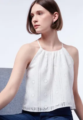 Halter Eyelet Top