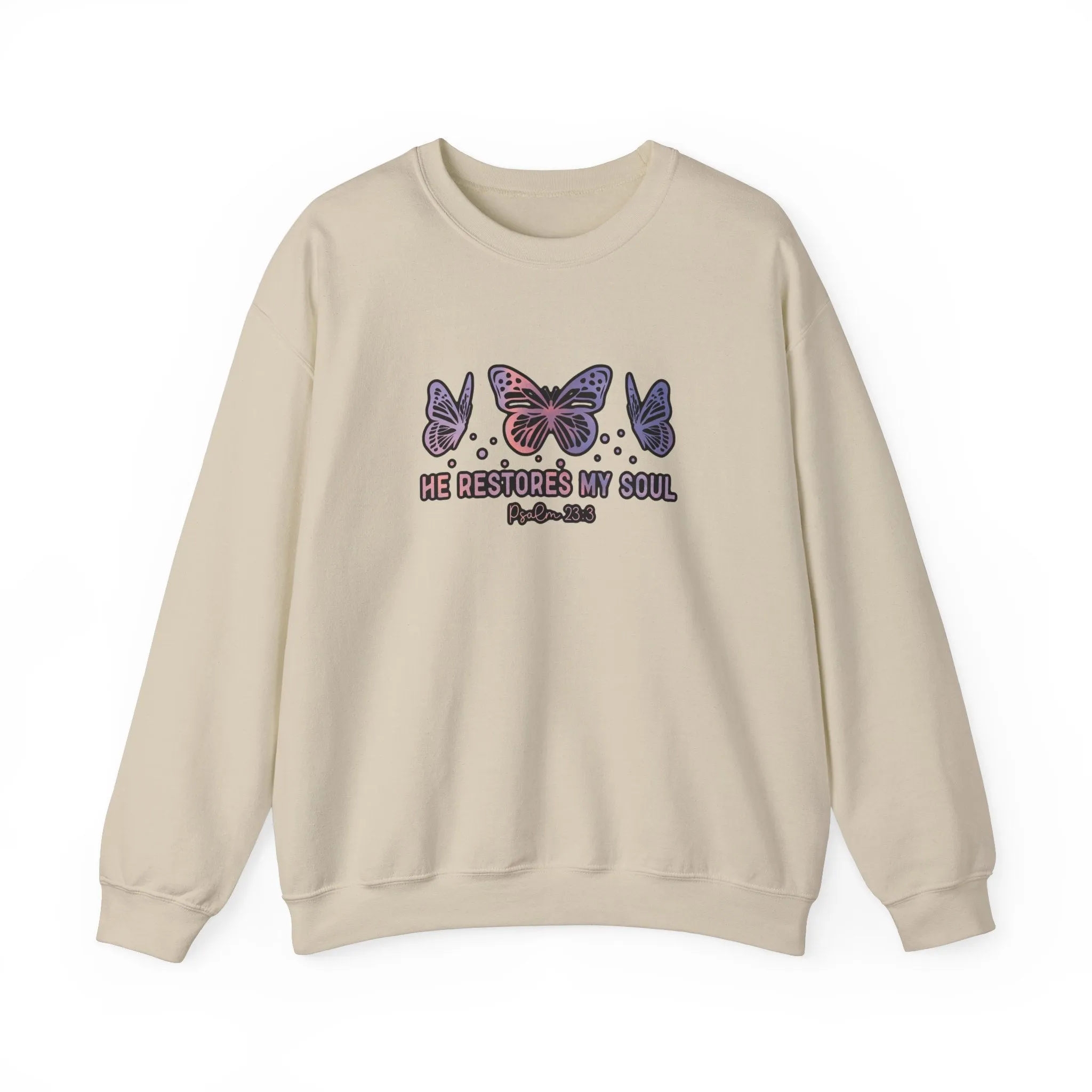 He Restores Faith Unisex Heavy Blend™ Crewneck Sweatshirt