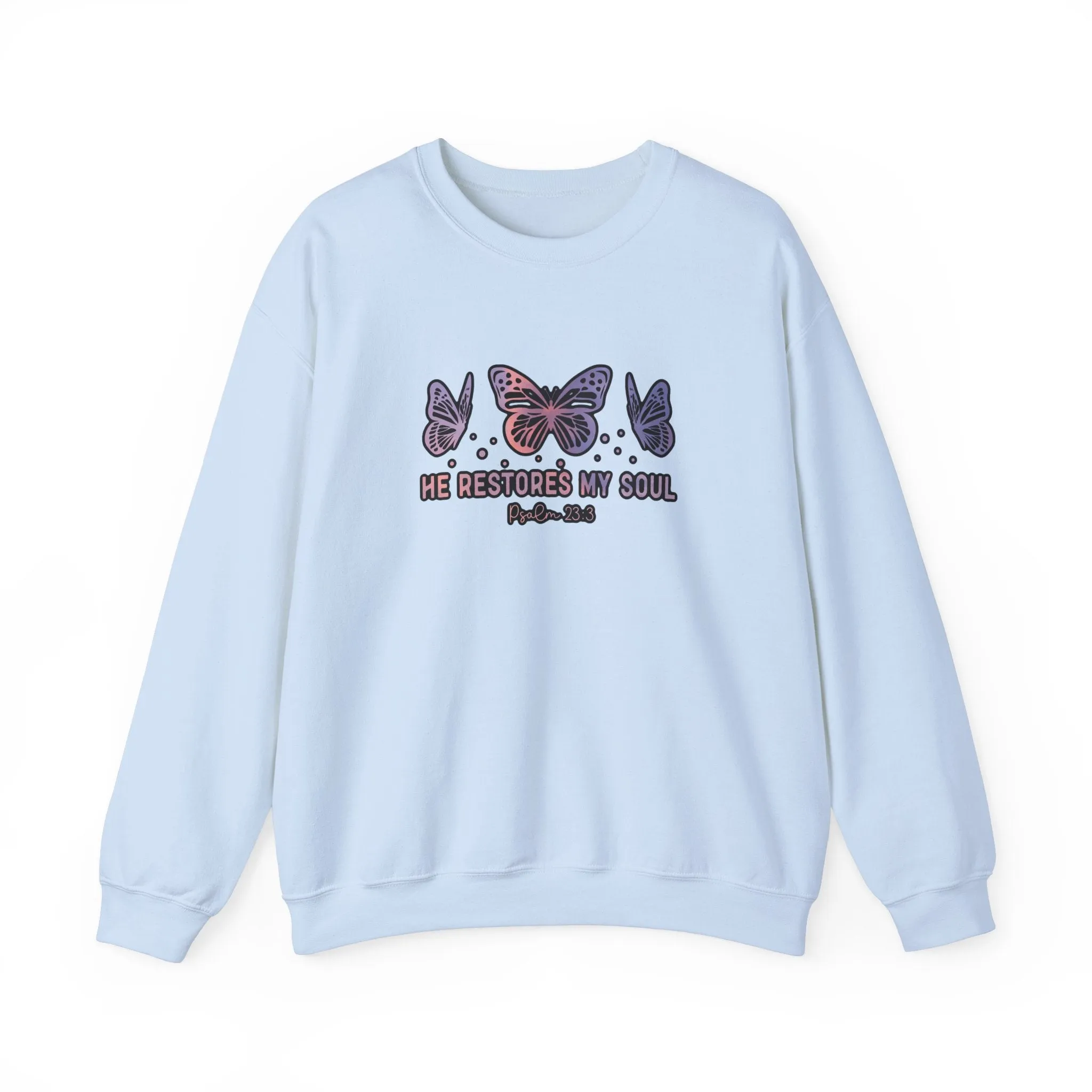 He Restores Faith Unisex Heavy Blend™ Crewneck Sweatshirt