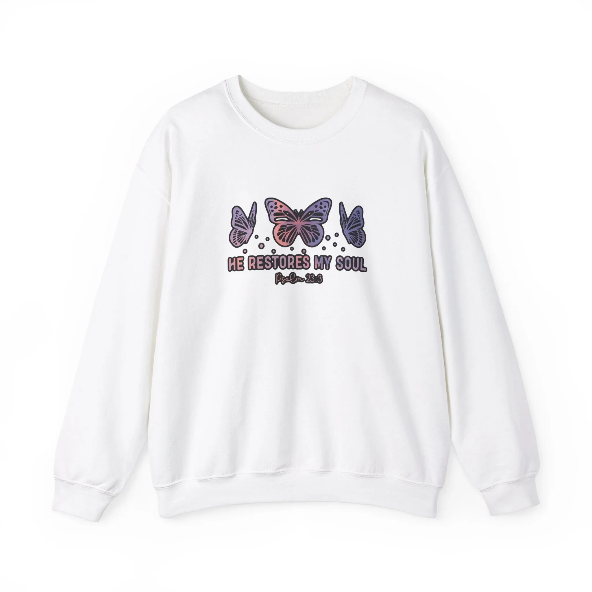 He Restores Faith Unisex Heavy Blend™ Crewneck Sweatshirt