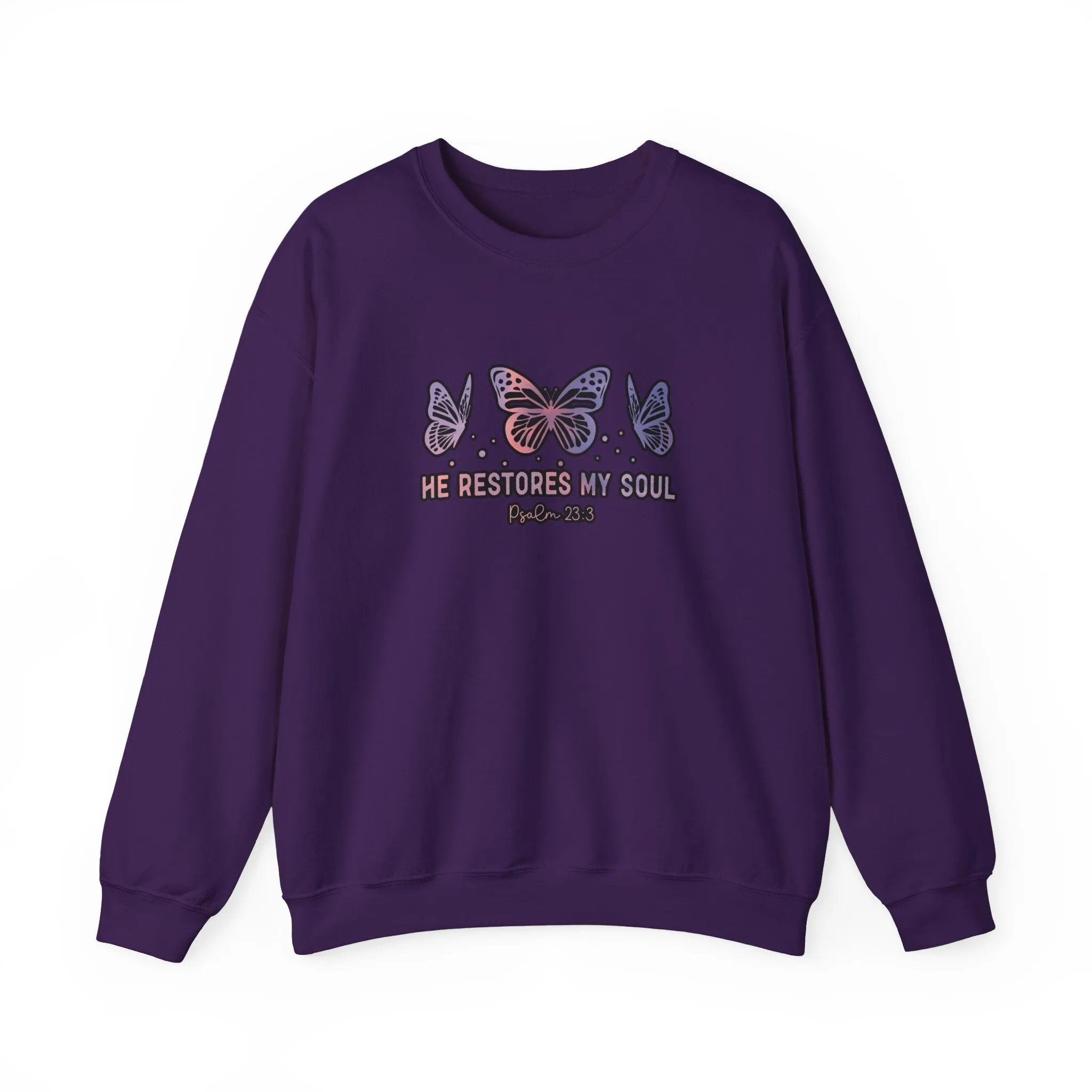 He Restores Faith Unisex Heavy Blend™ Crewneck Sweatshirt