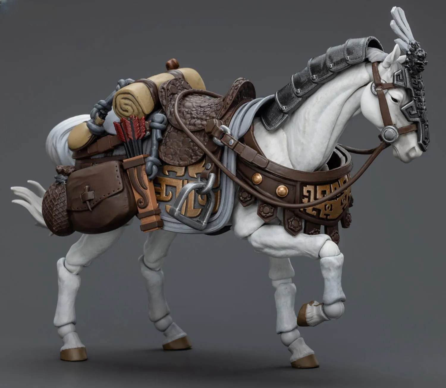 HiPlay JoyToy Dark Source: JiangHu Northern Hanland Empire White Feather Armored Horse Action Figures