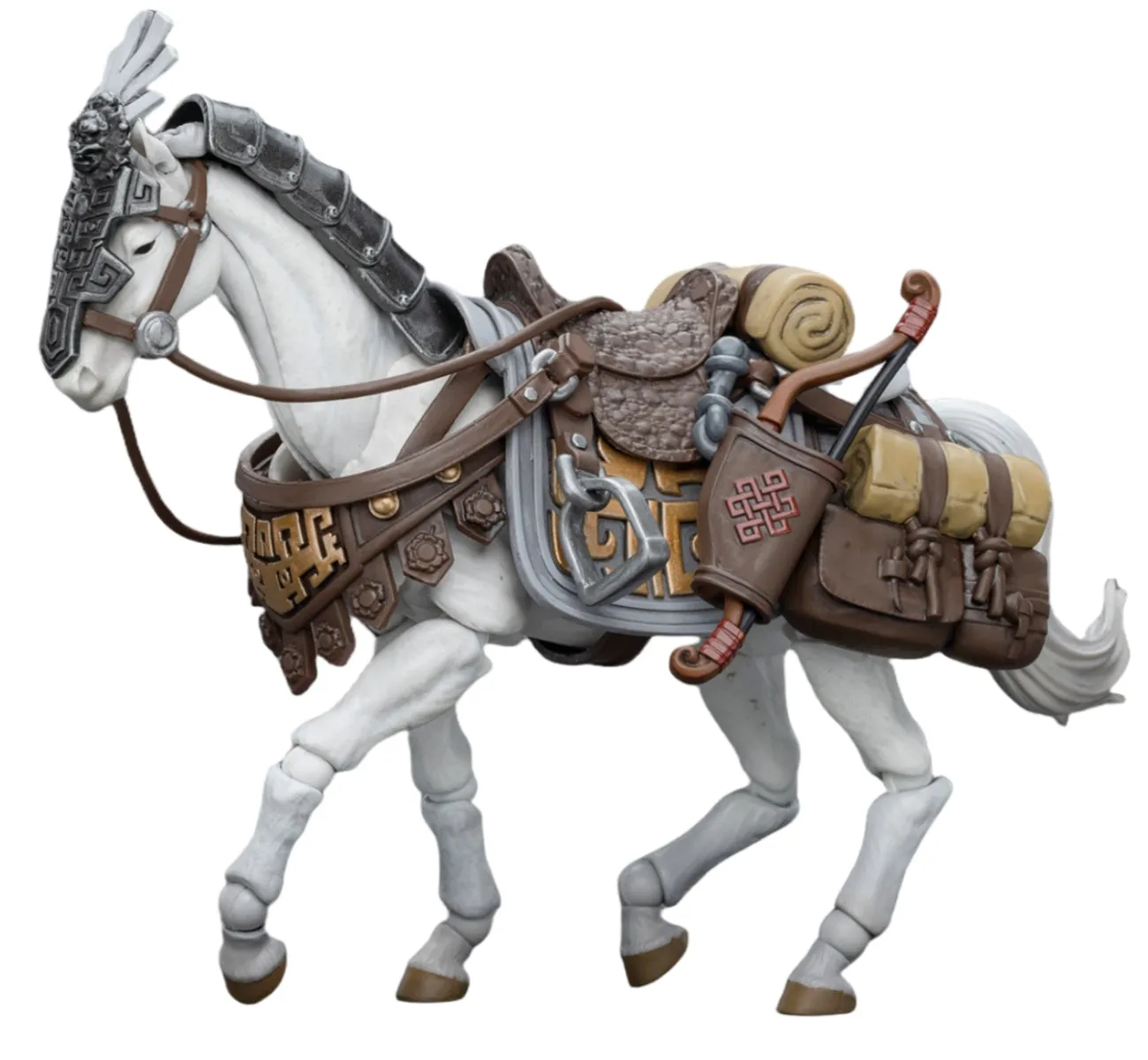 HiPlay JoyToy Dark Source: JiangHu Northern Hanland Empire White Feather Armored Horse Action Figures