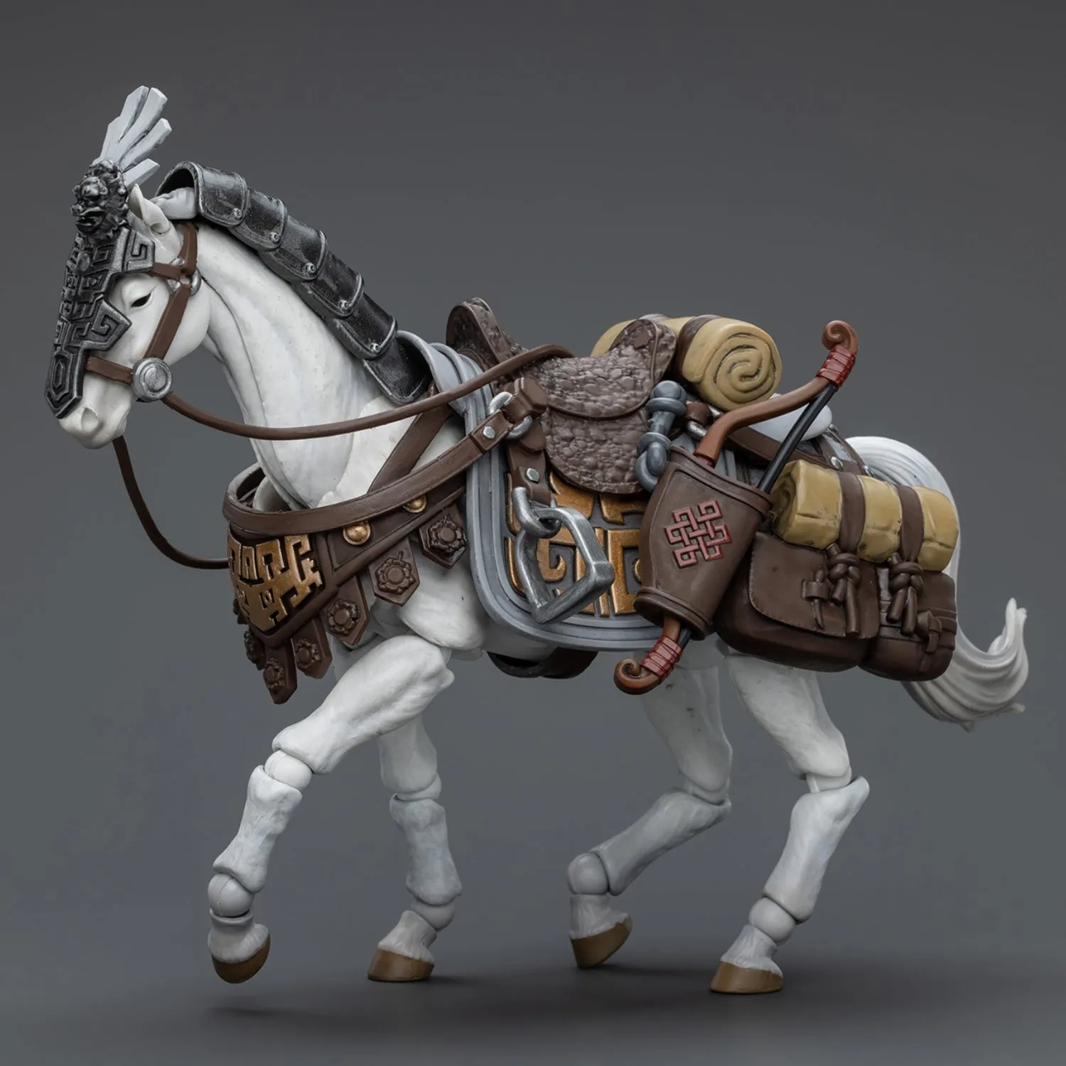 HiPlay JoyToy Dark Source: JiangHu Northern Hanland Empire White Feather Armored Horse Action Figures