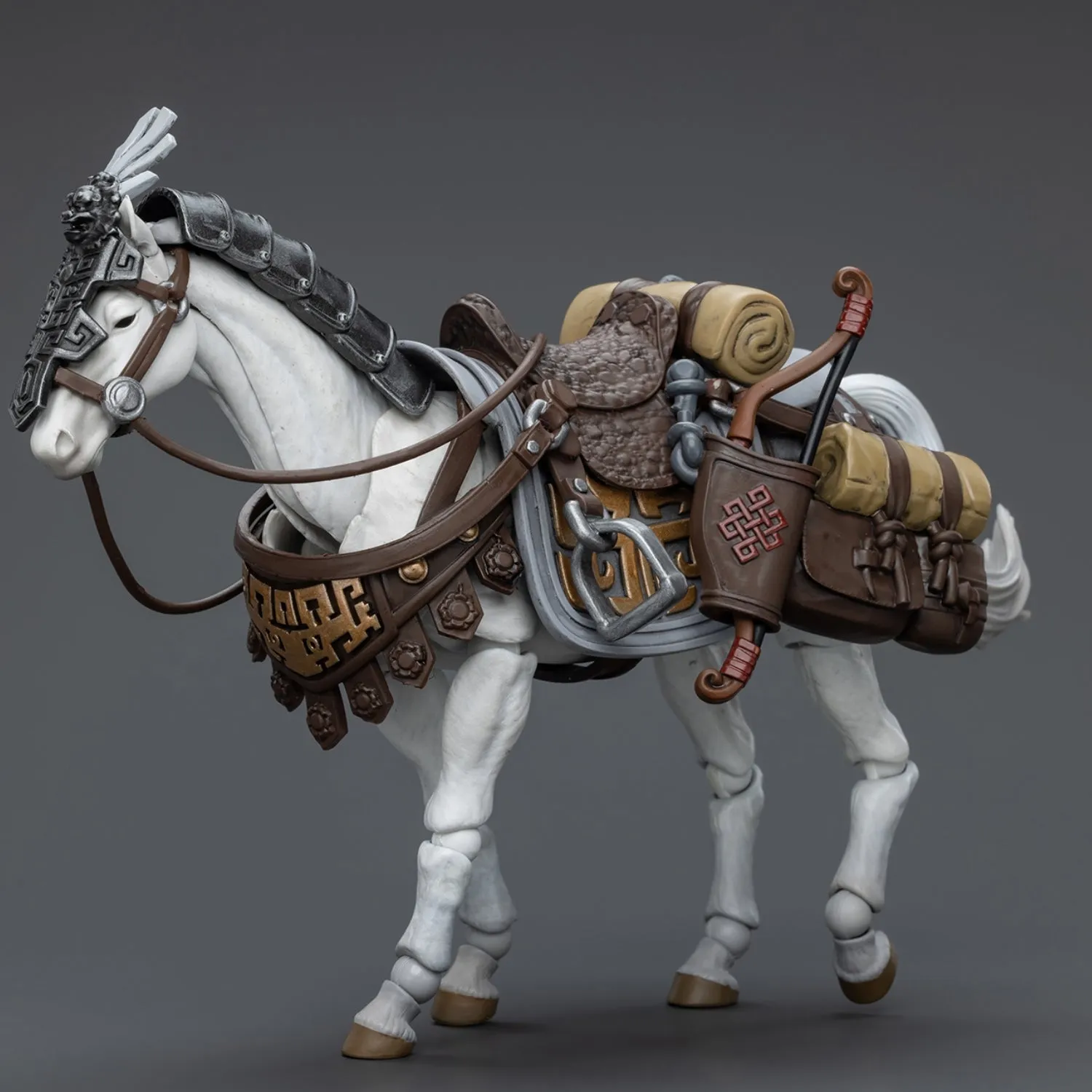 HiPlay JoyToy Dark Source: JiangHu Northern Hanland Empire White Feather Armored Horse Action Figures