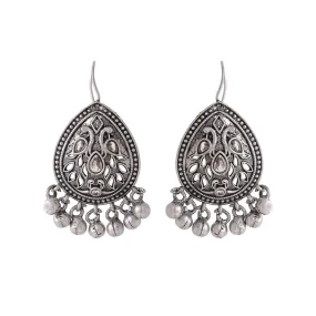 Kairangi Earrings for Women and Girls Silver Oxidised Drop Earrings | Silver Oxidised Drop Earrings|Birthday Gift For girls and women Anniversary Gift for Wife