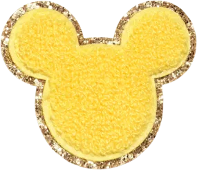 Lemon Disney Mickey Mouse Glitter Patch