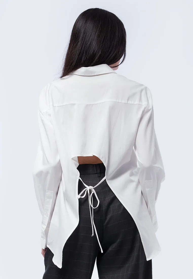 Long Sleeve Shirt with Cut Out Details