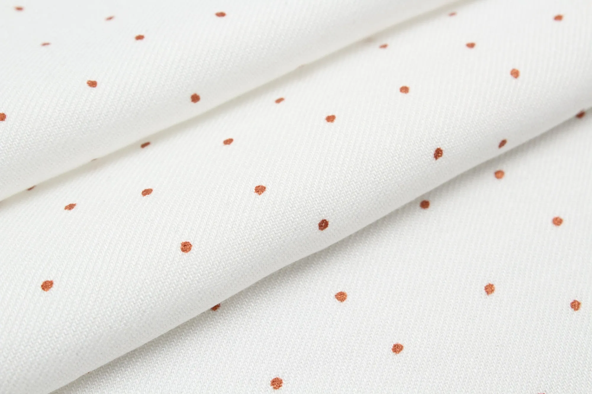 Luxury Viscose Twill -  Printed Dots - 7 colors available