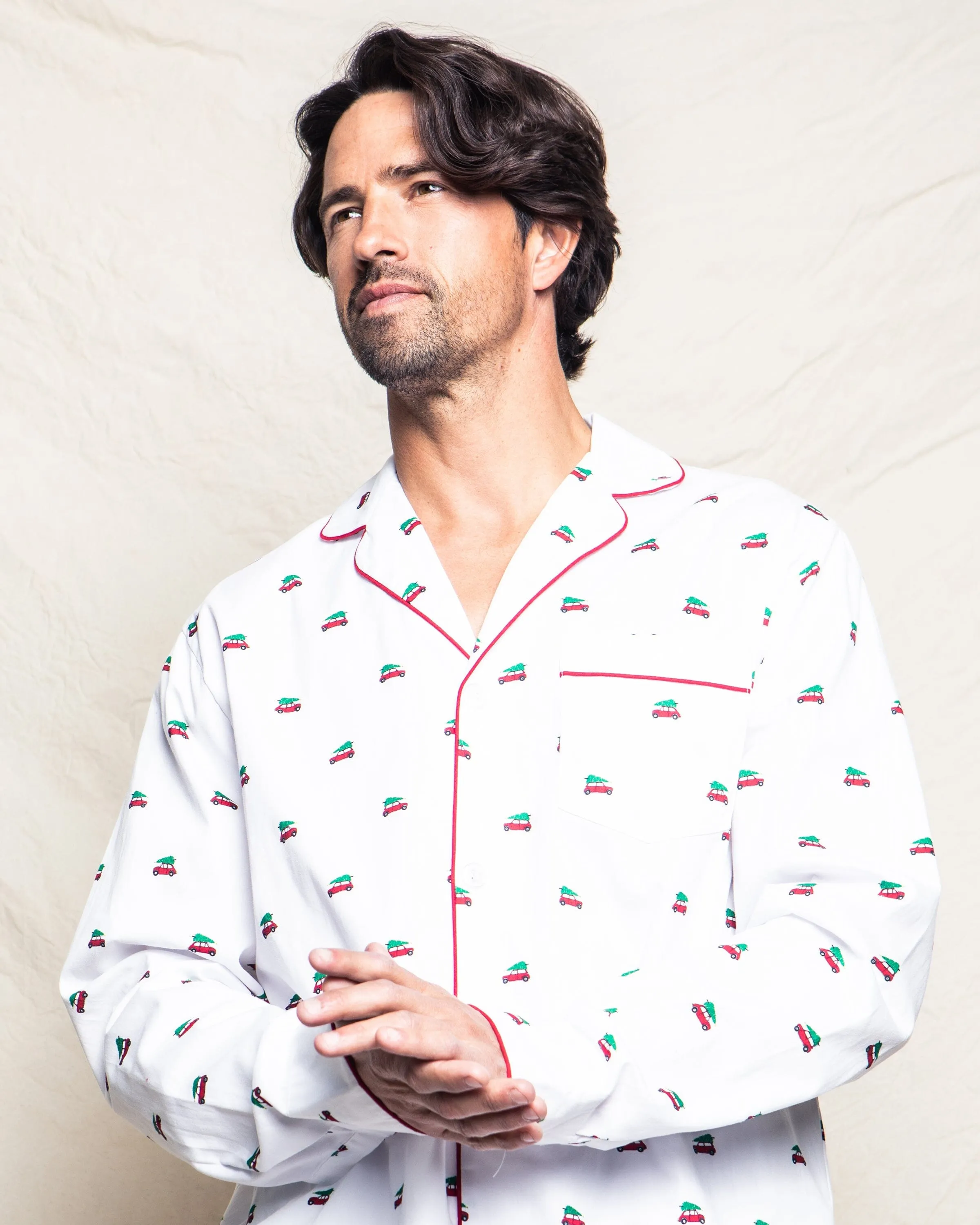 Men's Twill Pajama Set |  Holiday Journey