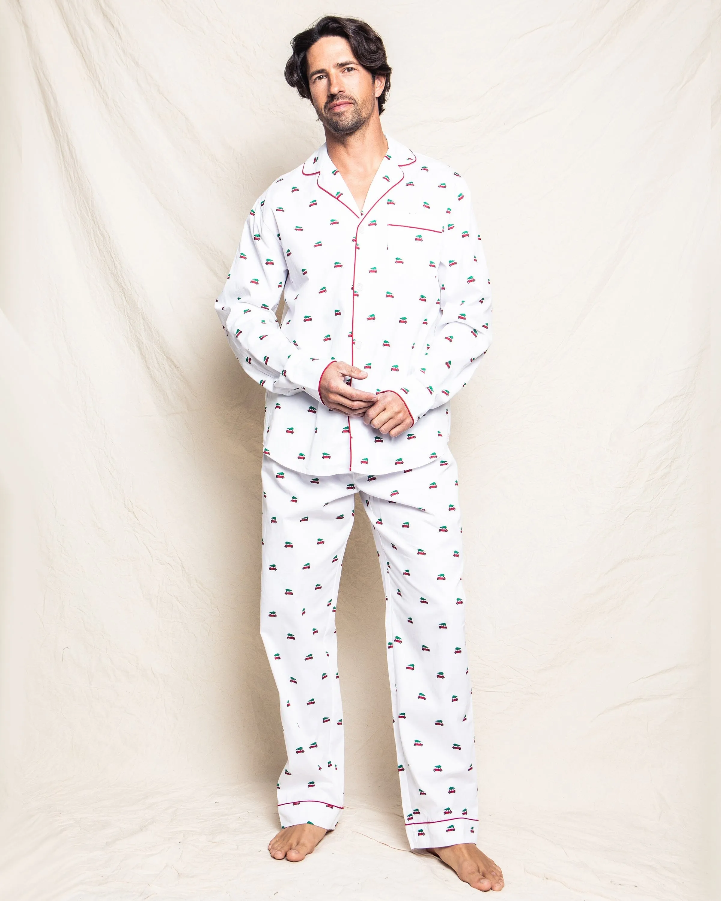 Men's Twill Pajama Set |  Holiday Journey