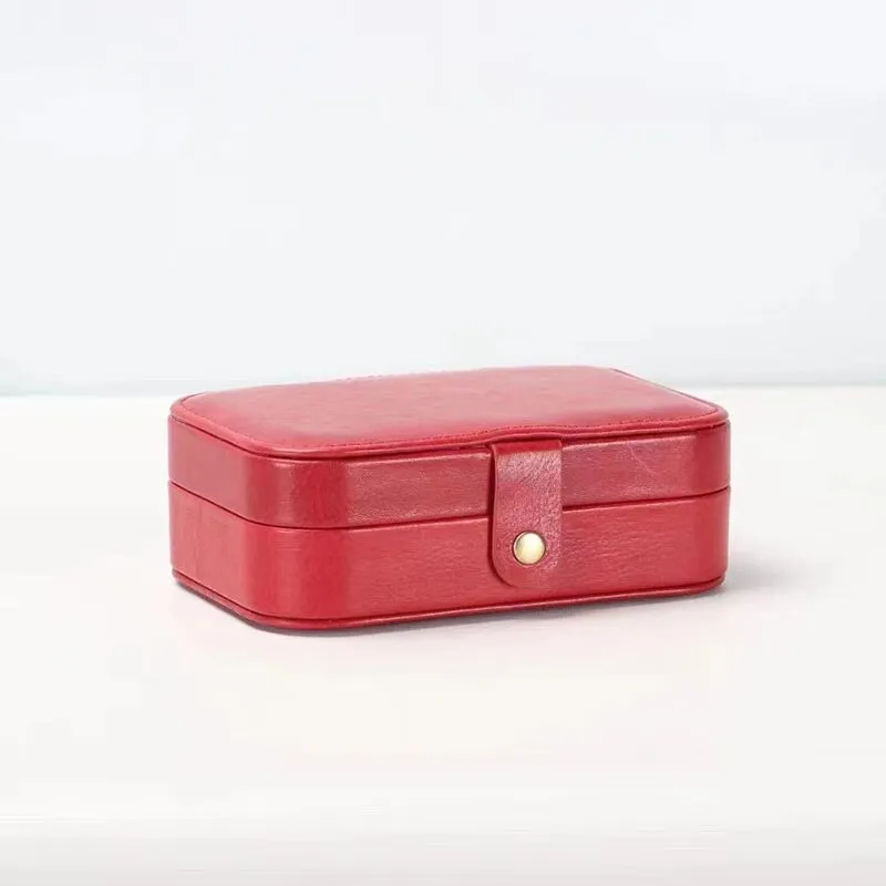 Multi-functional Vegetable Tanned Leather Jewelry Box