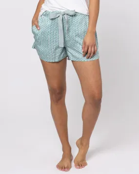 Organic Cotton Teal Pyjama Shorts, Hounds of Love