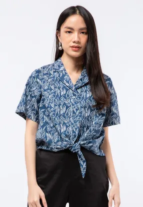 Printed Crop Blouse