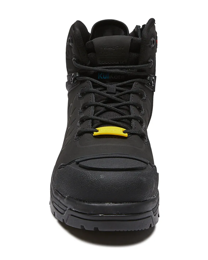 Quantum Zip Side Safety Boot - Black