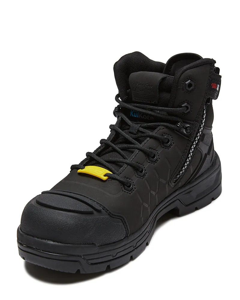 Quantum Zip Side Safety Boot - Black