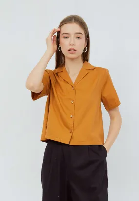 Short Sleeve Crop Blouse