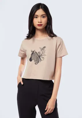 Short Sleeve Graphic Crop T-Shirt