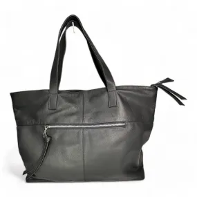 Toronto French Navy Leather Tote Bag