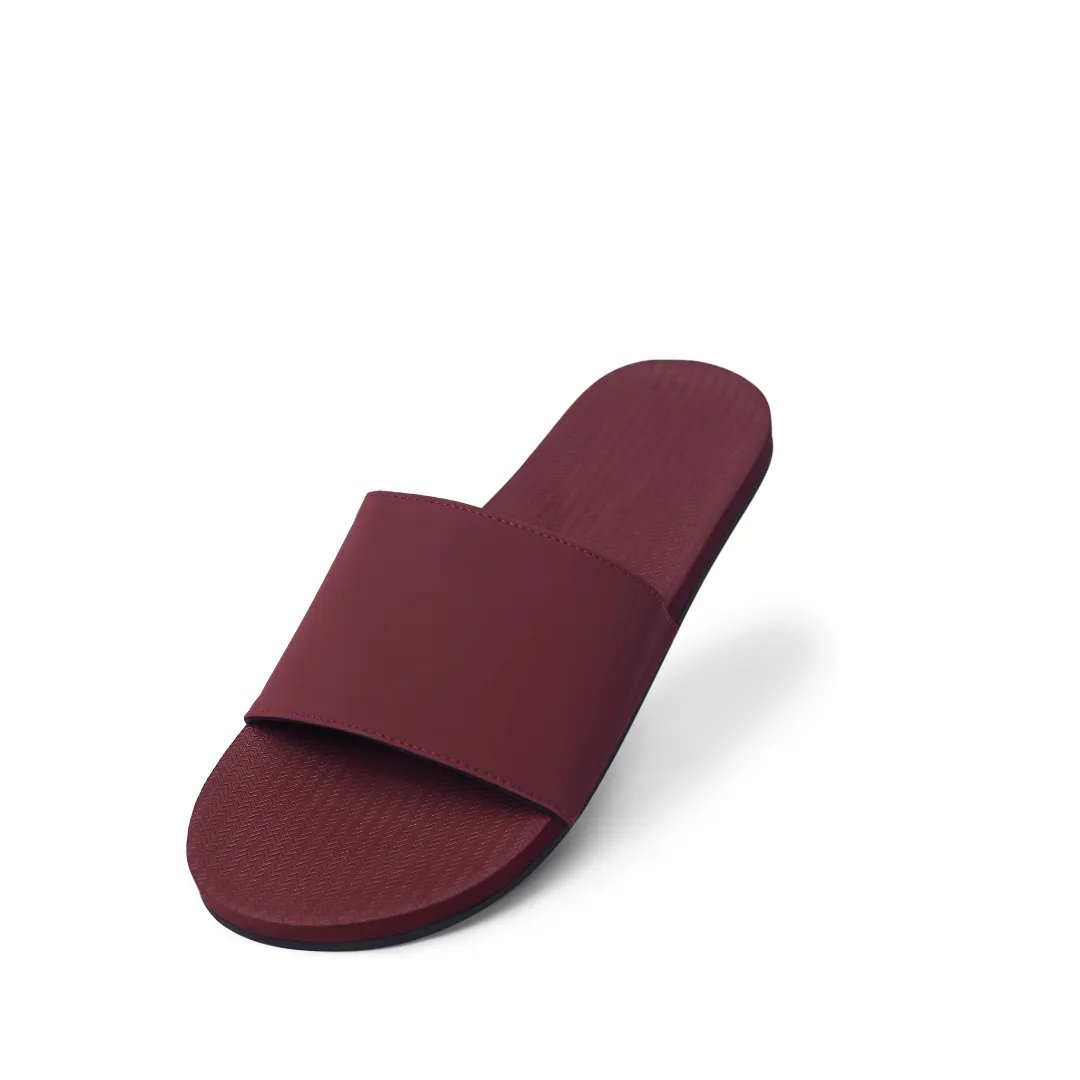 Women's Slide - Burgundy